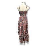 Polyester Printed Long Halter Dress (3087)