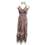 Polyester Printed Long Halter Dress (3087)