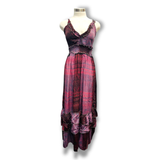 Polyester Printed Long Halter Dress (3087)