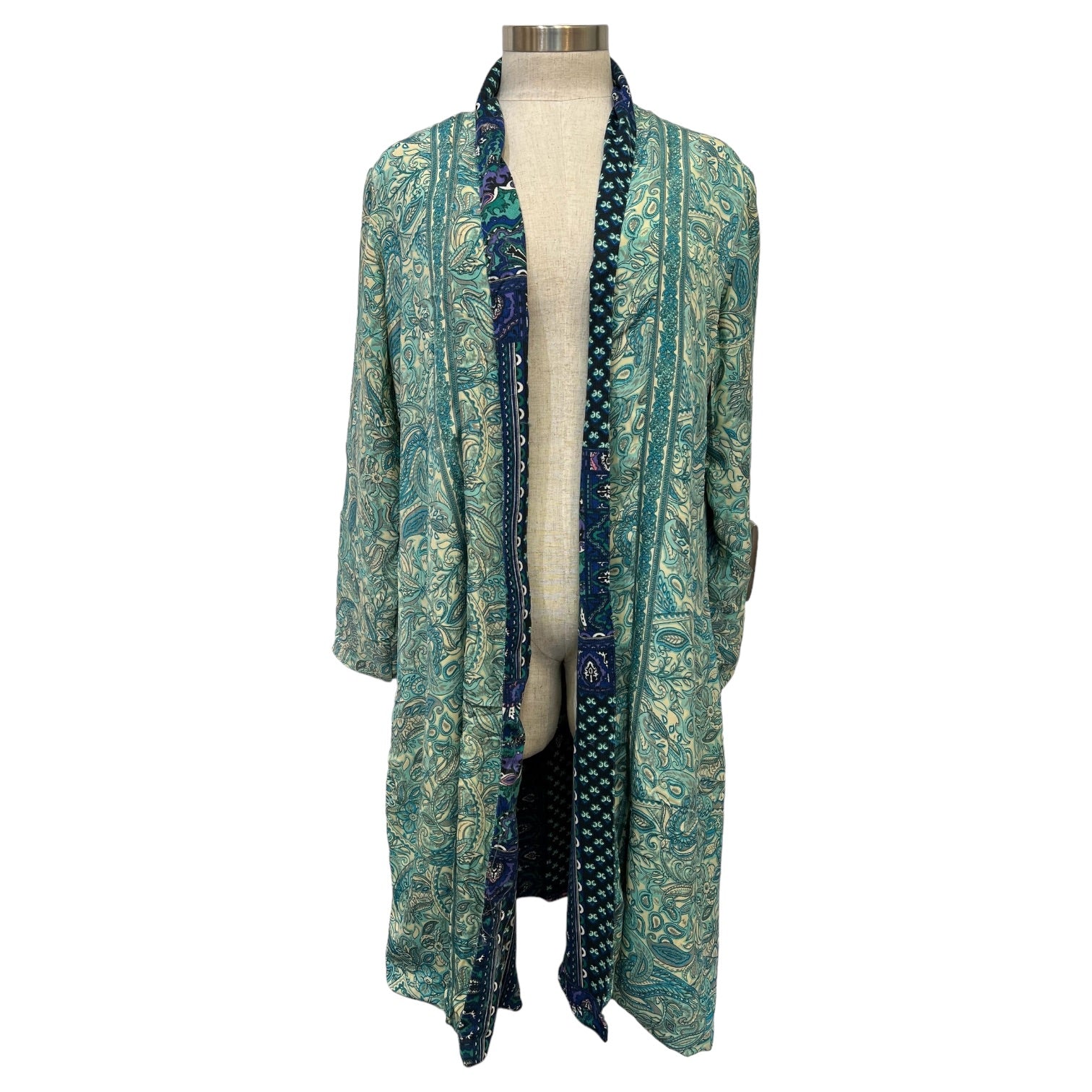 Long Reversible Printed Polyester Jacket (3150)