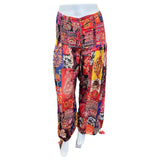 Printed Cotton Pants With Drawstring Hem (3272)