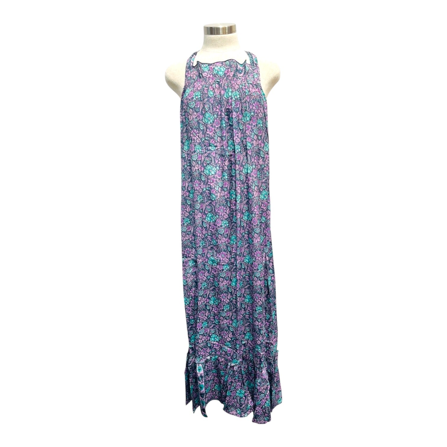 Printed Polyester Long Dress (3497)