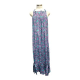 Printed Polyester Long Dress (3497)