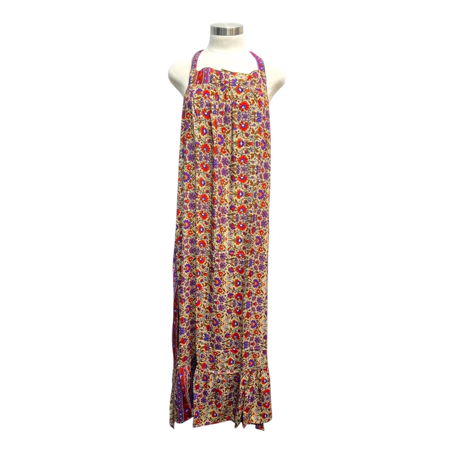 Printed Polyester Long Dress (3497)