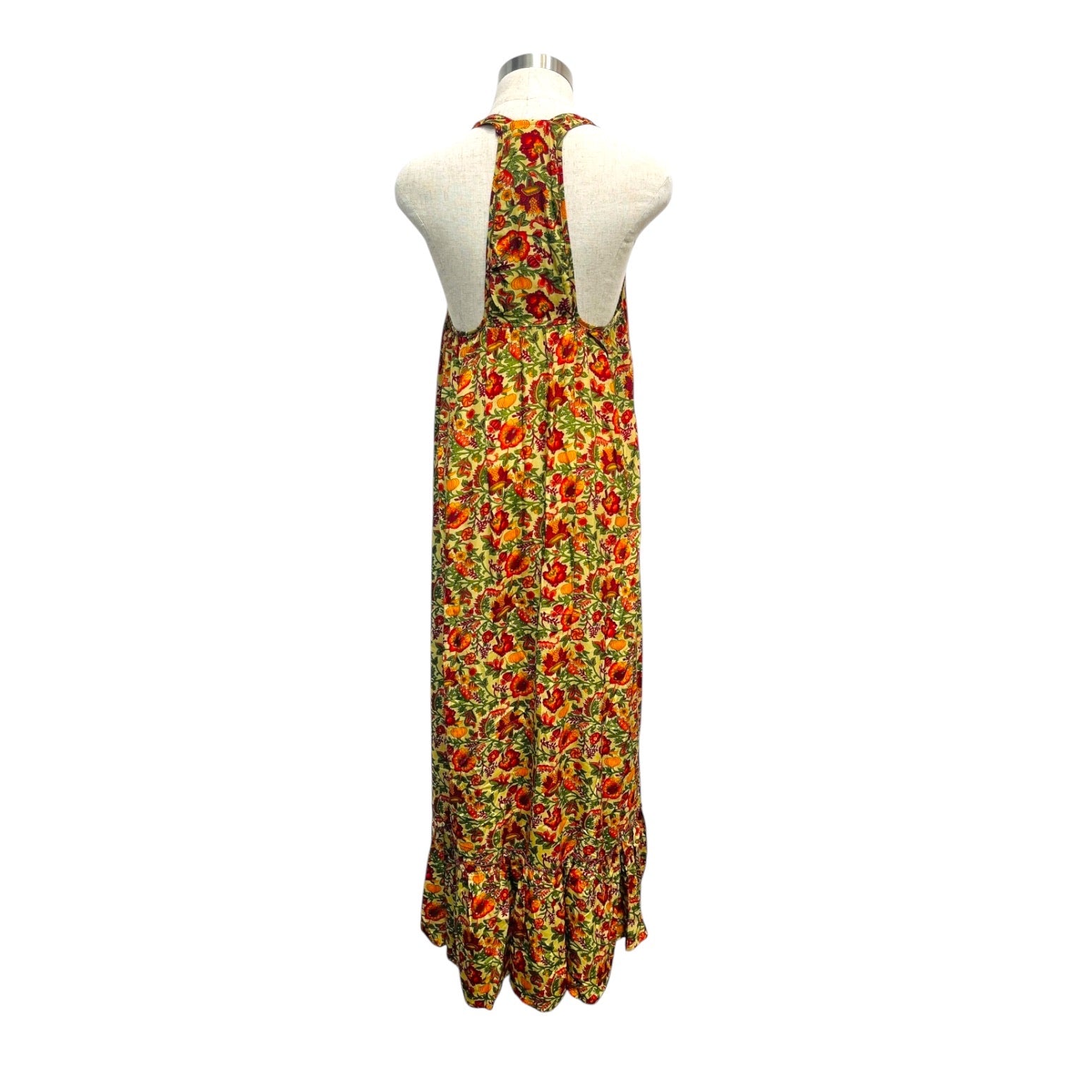 Printed Polyester Long Dress (3497)