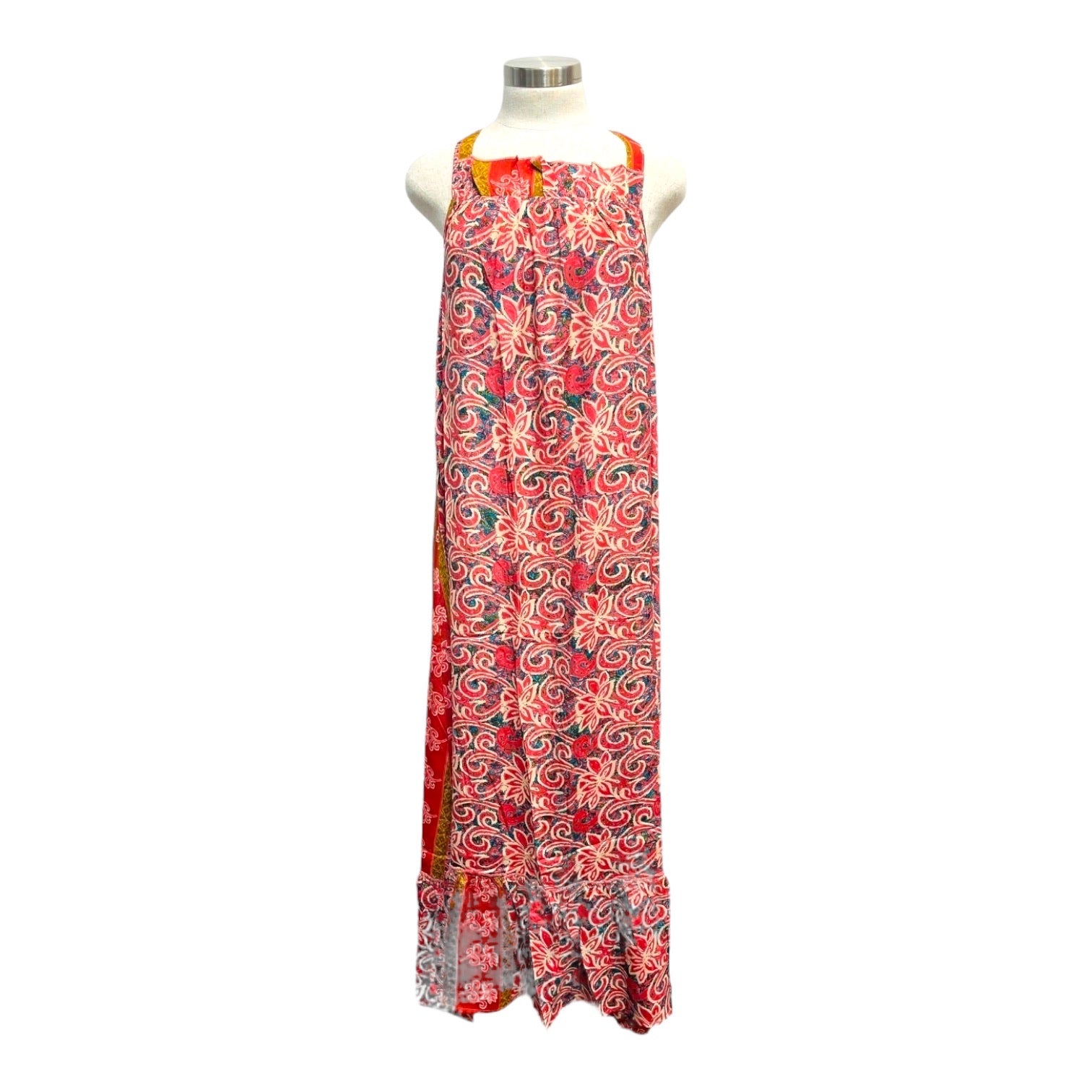 Printed Polyester Long Dress (3497)