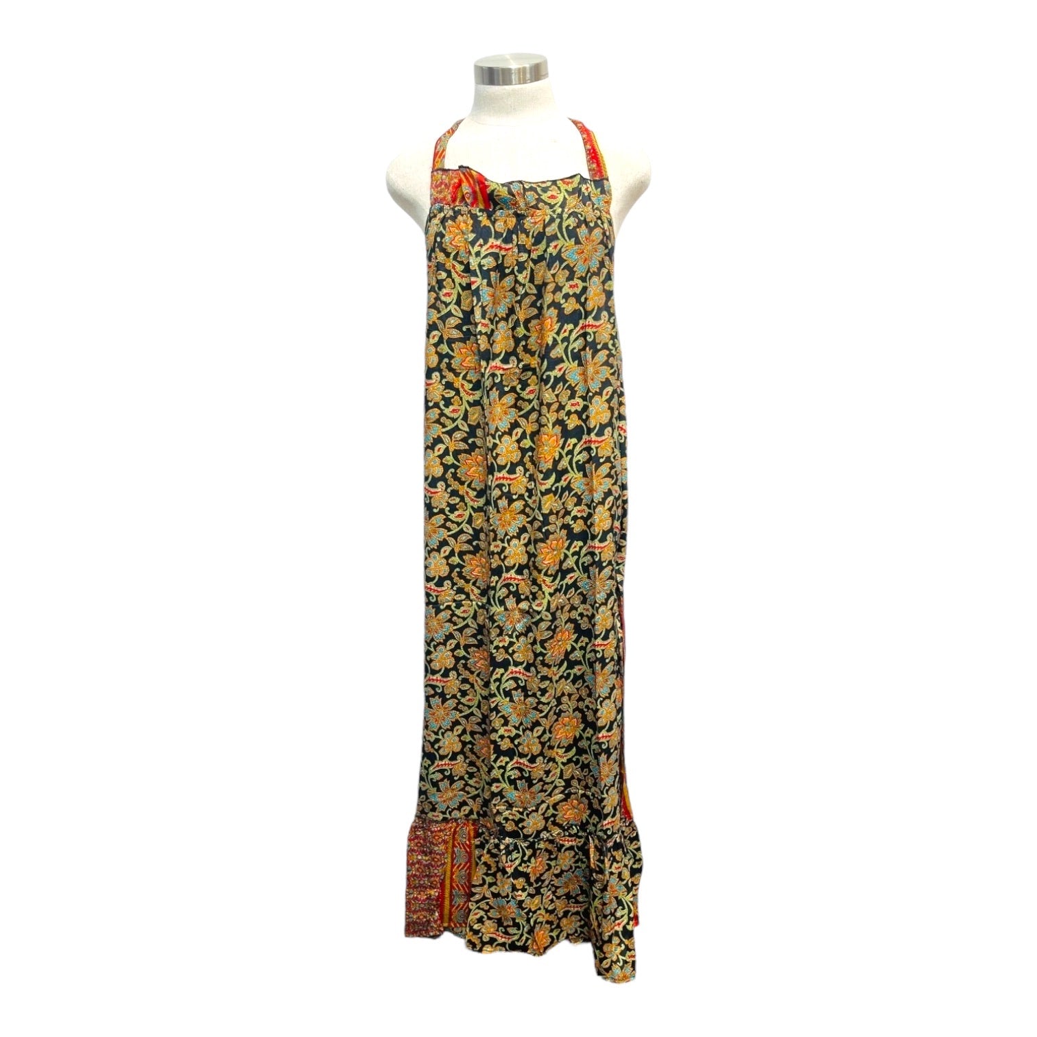 Printed Polyester Long Dress (3497)