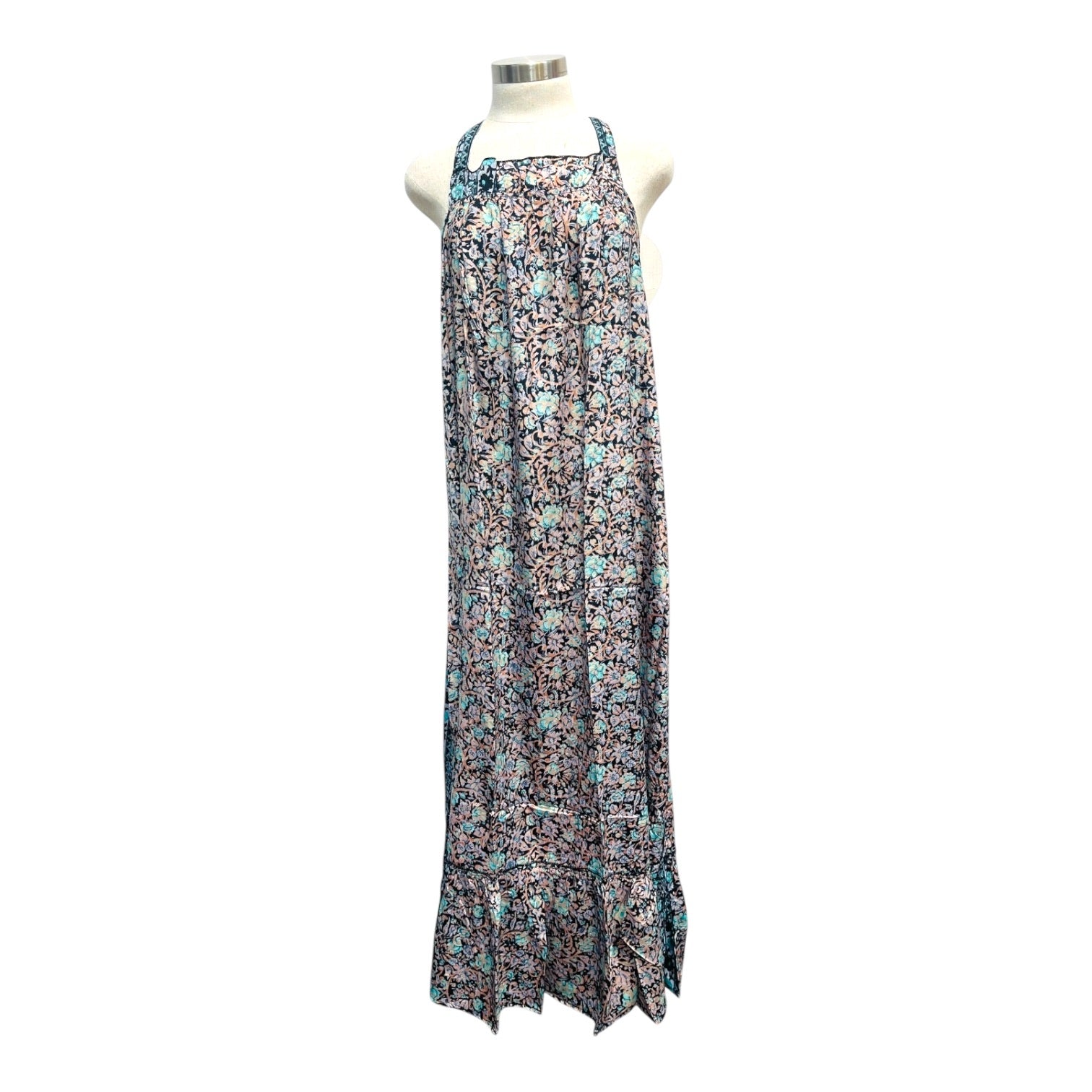 Printed Polyester Long Dress (3497)