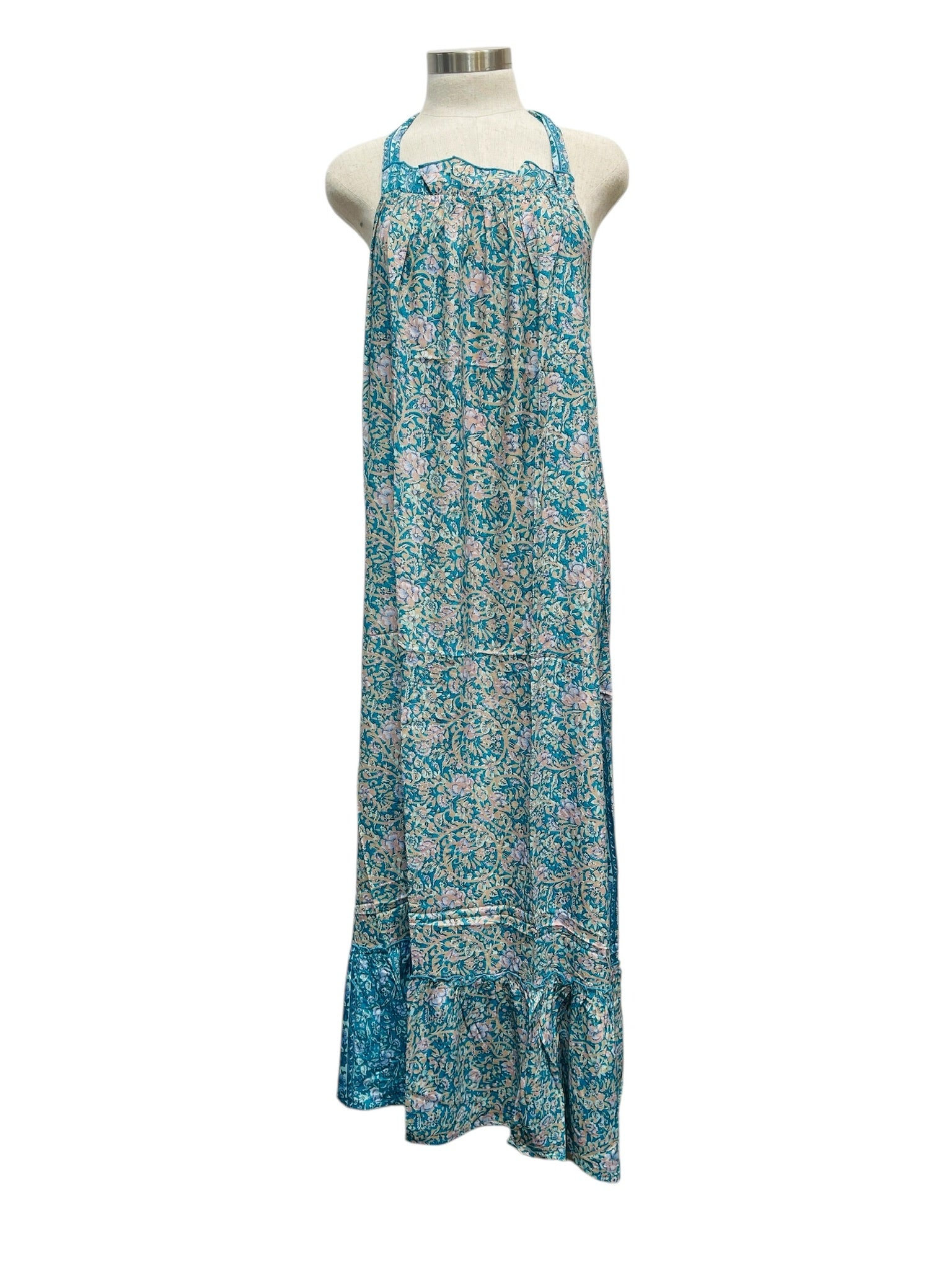 Printed Polyester Long Dress (3497)