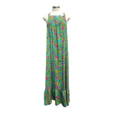 Printed Polyester Long Dress (3497)