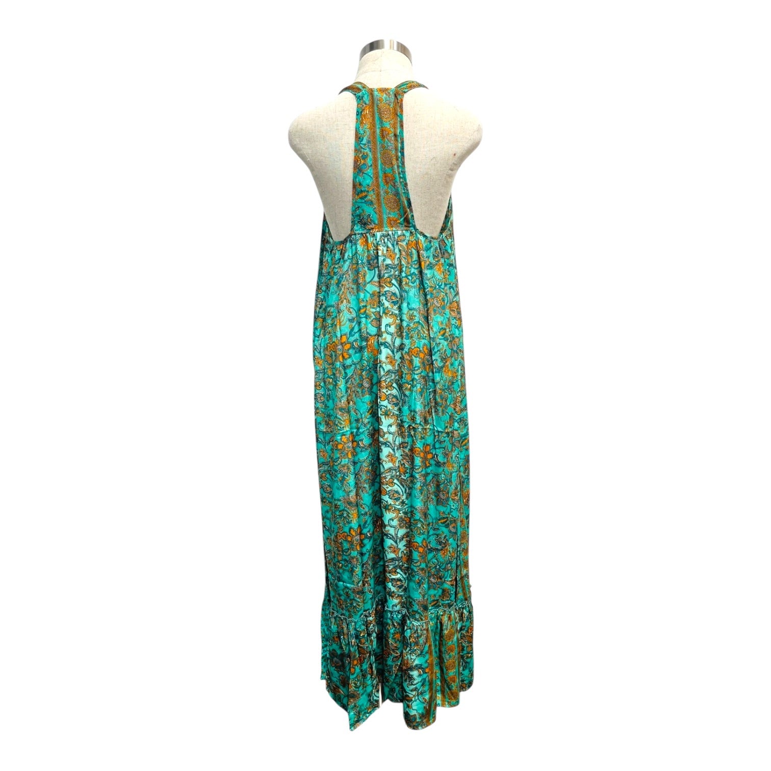 Printed Polyester Long Dress (3497)